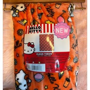Hello Kitty Vibrant Orange Cloud Throw